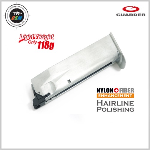 [가더] Light Weight Aluminum Magazine For MARUI P226/E2 (Silver) (마루이 P226용 경량탄창)