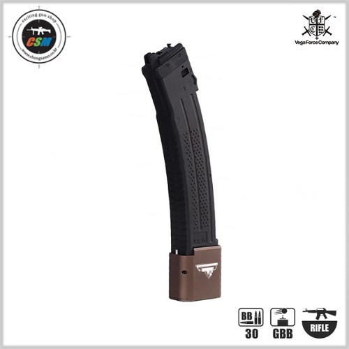 [VFC] APFG TT-Style Extended Base Pad Gas Magazine (BROWN) for MPX-K GBB 탄창(30발)