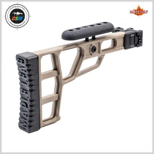 [Maple Leaf] MLC-S2 Tactical Folding Stock for VSR-10 (DE) with hinge (택티컬 폴딩 스톡)