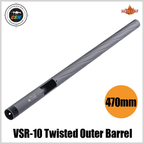 [Maple Leaf] VSR-10 Twisted Outer Barrel 605mm for inner barrel 470mm