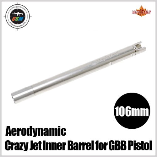 [Maple Leaf] Crazy Jet(크레이지젯) Aerodynamic 6.02 Inner Barrel for GBB Pistol - 106mm