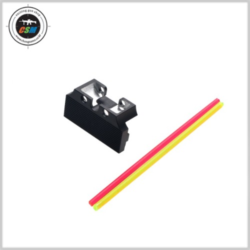 [카우카우] COWCOW Fiber Optic Rear Sight Plate (옵틱 리어 사이트) - TM HI-CAPA