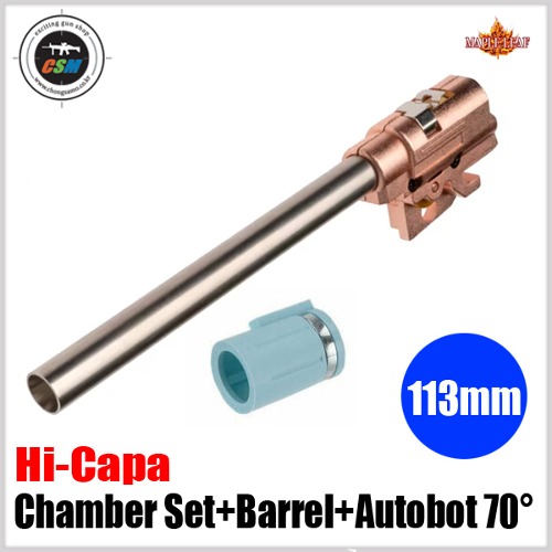 [Maple Leaf] Hi-Capa 5.1 Chamber Set with 6.02 GBB 113mm inner Barrel &amp; Autobot 70° hop up bucking