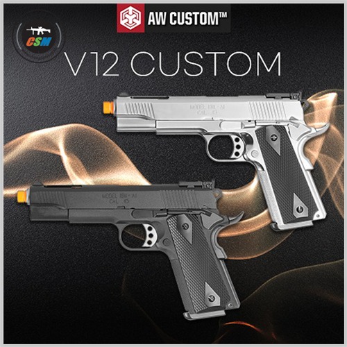 [WE / AW Custom]  AW V12 Custom + 사은품패키지 ( 풀메탈 가스권총 비비탄총 가스핸드건)