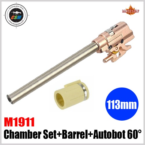 [Maple Leaf] M1911 Chamber Set with 6.02 GBB 113mm inner Barrel &amp; Autobot 60° hop up bucking