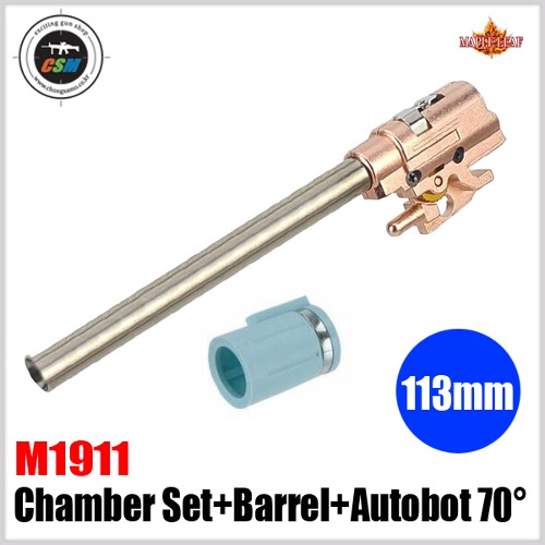 [Maple Leaf] M1911 Chamber Set with 6.02 GBB 113mm inner Barrel &amp; Autobot 70° hop up bucking