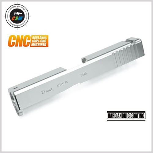 [가더] Aluminum 6061 CNC Slide Silver for MARUI G19 Gen4 (글록19젠4 메탈슬라이드)