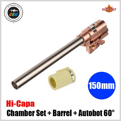 [Maple Leaf] Hi-Capa 5.1 Chamber Set with 6.02 GBB 150mm inner Barrel &amp; Autobot 60° hop up bucking