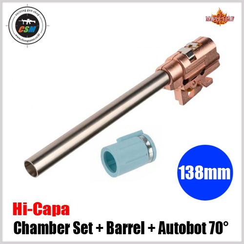 [Maple Leaf] Hi-Capa 5.1 Chamber Set with 6.02 GBB 138mm inner Barrel &amp; Autobot 70° hop up bucking