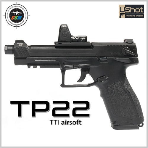 [USHOT] TP22 Competition Match Grade Pistol GBB + HW RMR Package (홀리워리어 RMR 포함 풀오토 가스건)