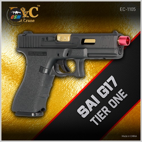 [E&amp;C] EC-1105 SAI G17 Tier One GBB (글록17 G17 메탈가스건 핸드건 비비탄총)