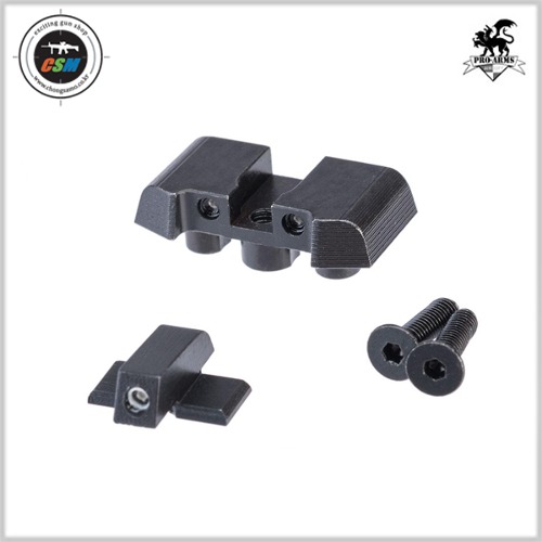 [PRO ARMS] Tritium Steel Sight Set for VFC M17/M18/XCARRY (야광싸이트 스틸싸이트)