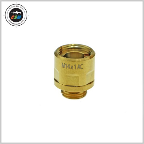 [카우카우] COWCOW A01 Silencer Adapter Gold (스테인레스스틸 소음기아답타 11mm정나사 -&gt;14mm역나사)