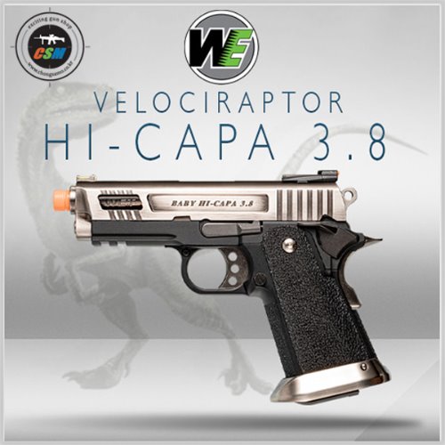 [WE] 하이카파(Hi-Capa) 3.8 Velociraptor - Silver + 사은품패키지