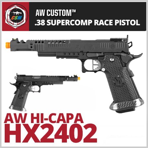[WE / AW Custom] Hi-Capa .38 SUPERCOMP RACE PISTOL / HX2402 + 사은품패키지 (풀메탈 하이카파)
