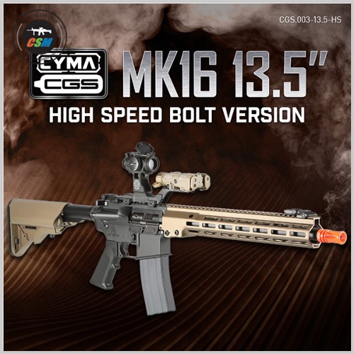 [CYMA] CGS MK16 13.5인치 GBB Rifle (하이 스피드 볼트 버전)